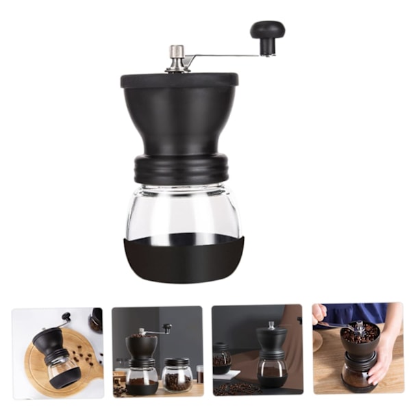 Manuel kværn kaffebønner manuel espressokværn manuel espressokværn kaffeespresso rustfrit stål kværn møtrik rejse håndkværn glas