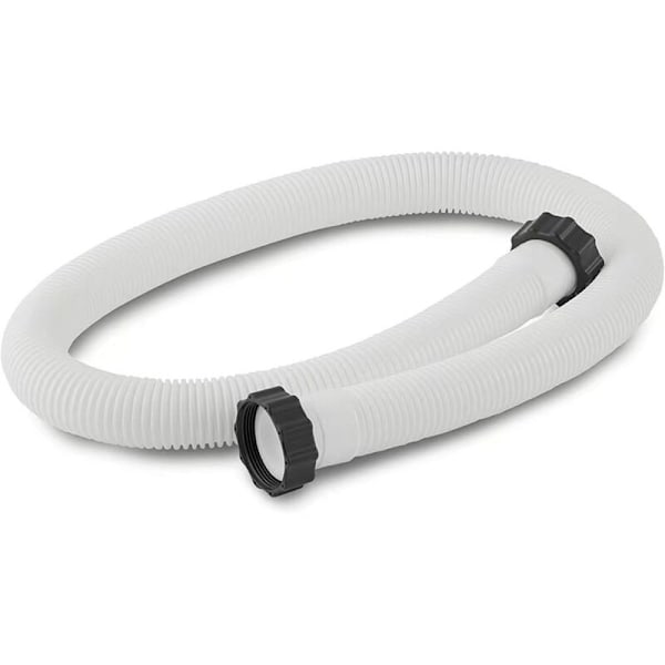 Sett med 2 erstatningsslanger for Intex svømmebassengfilter, diameter 38 mm, erstatningsslange med muttere, lengde 150 cm