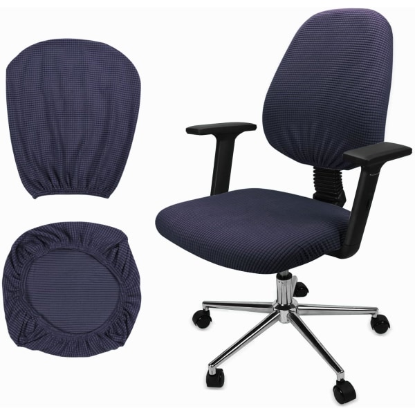1 set tvättbar töjbar Spandex stol och ryggstöd Seat Cov
