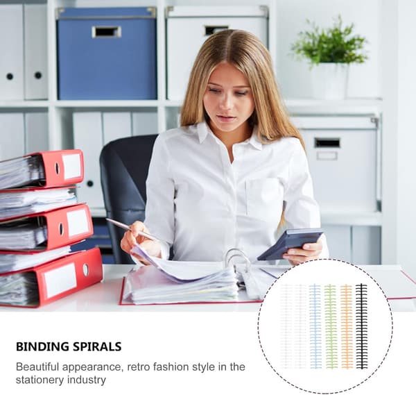 6 stk. 10 mm dobbelt bogbinding løsbladet binder plast ring kamme notesbog spiralbinding hæfteklammer spoler