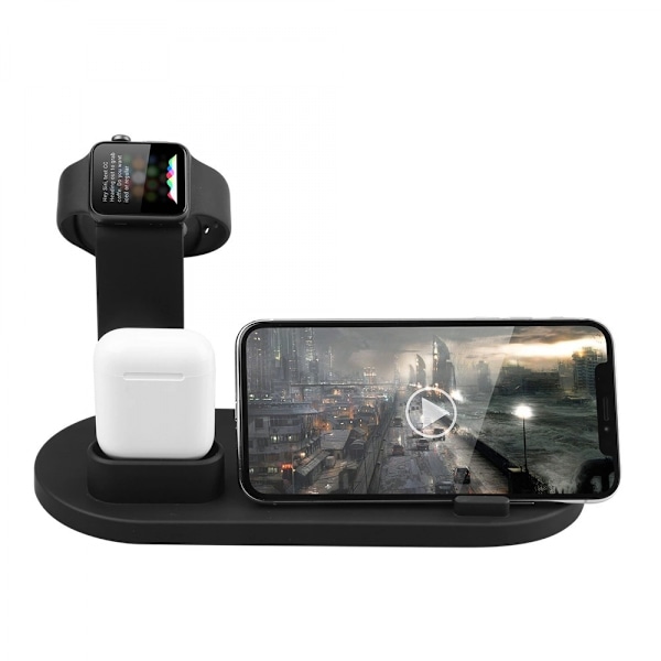 iWatch 4-in-1 langaton lataus, sopii Apple-matkapuhelimiin, kuulokkeisiin, kelloon, langaton lataus, matkapuhelimen pidike