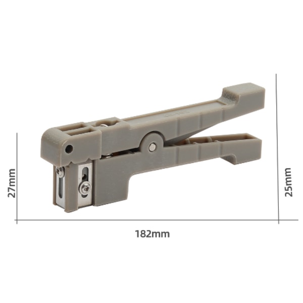 Wire Stripping Tool, 45-163 45-162 Fiber Optic Sheath Stripper Koaksialkabel Wire Stripper Kabel Stripping Cutter Tool(45-162 Grå)