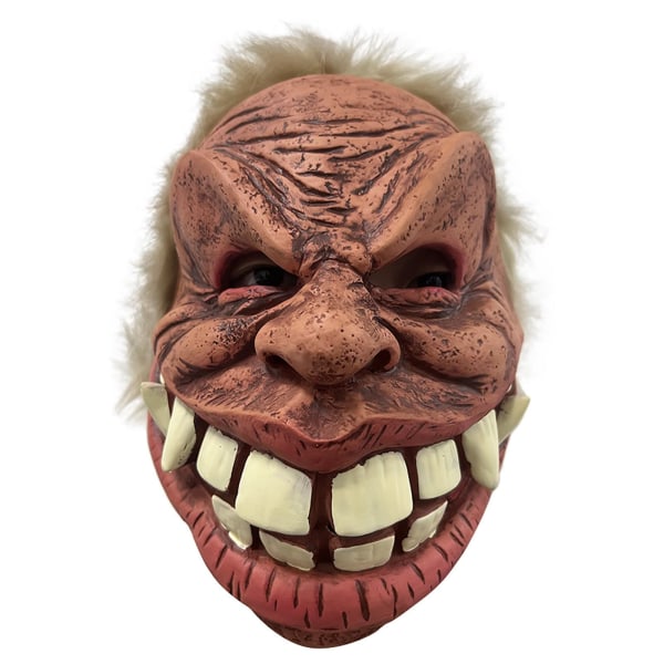 Halloween-maske Big Mouth Buck Tooth Bestefar-maske, Halloween Creepy Wrinkle Mask, Old Man Latex Mask Kostyme Cosplay Festrekvisitter