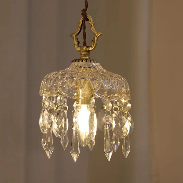 Taklampa med runda vita pärlor E14 - -15x24cm