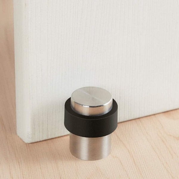 10 x Golvdörrstopp 4,6 cm i rostfritt stål dörrstopp (3,24,6 cm)