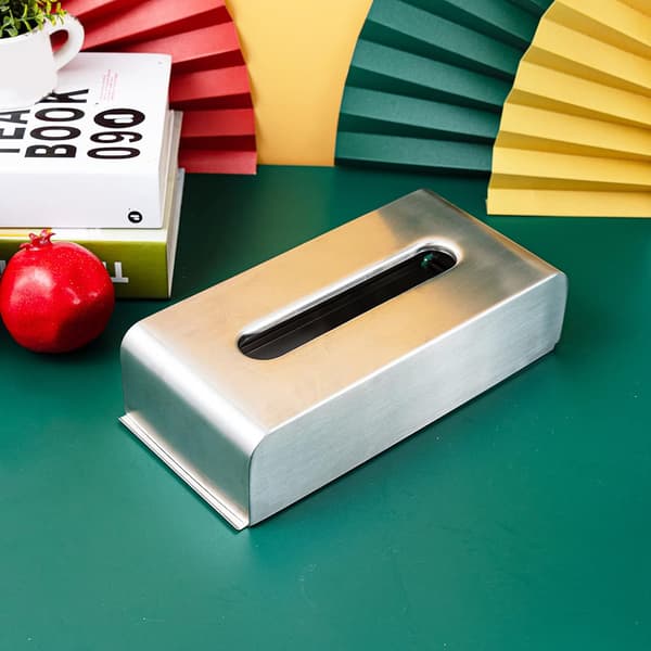 Vægmonteret tissueboks, ridsefast 304 rustfrit stål spisebord