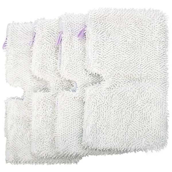 4-pakning Mikrofiber Dampmopp Pad for Shark S2901 S3455 S3501 S3502 S3601 S3701 S3901 Lilla