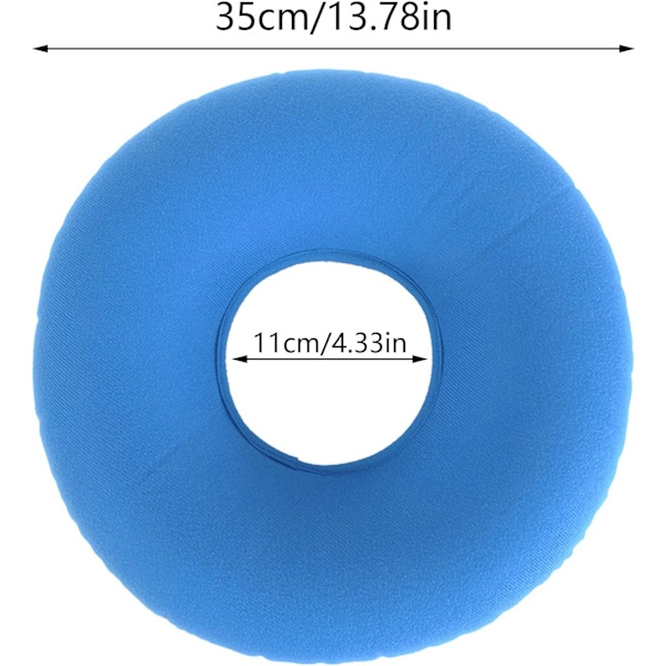 Uppblåsbar Sittdyna Donutkudde Hemorrojder Kudde Uppblåsbar Ring Sittdyna Ergonomisk Kudde för Graviditet, Förlossning, Inkluderar Luftpump