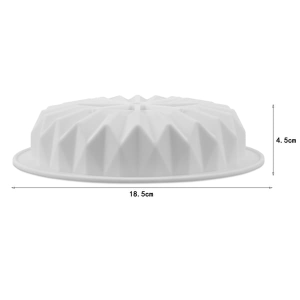 3D Diamantformet Silikone Kageform Til Puddinger Is Terninger Gele Mousse Fondant 3D Non-stick Professionel Silikone Bageform Genanvendelige Bageforme