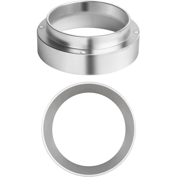 58mm ruostumattomasta teräksestä valmistettu kahvin annostelukiekko espresson annostelu suppilo kahvikoneen lisävarusteet