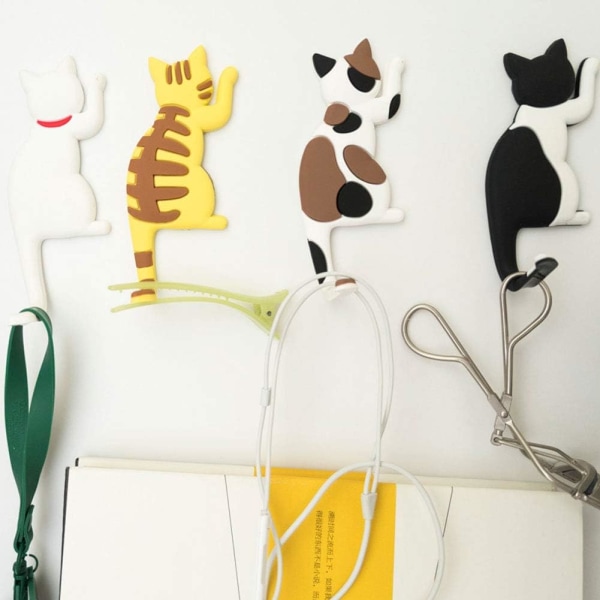 Kjøleskapsklistremerker, PVC-magnet, magnetiske nøkkelkroker for katt, lekekjøkken