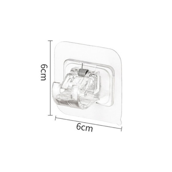 Gardinstangskrok, teleskopstang fast klips, slagfri husholdningsgardin, dusjgardin, håndkle dørgardin hengende stang holder(4 stk)