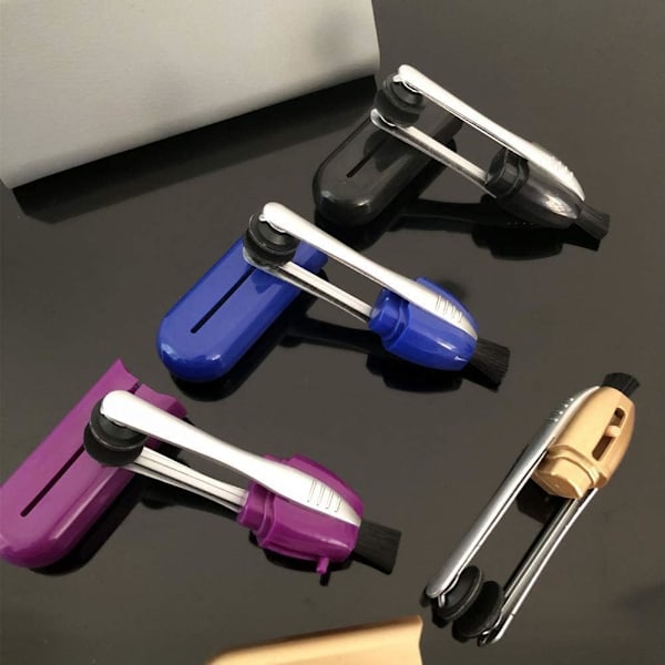 4-pack glasögonrengörare (13,4*5,1*2,7 cm) i kolfiber för alla glasögonrengörare Mikrokolfibrer i kolfiberteknik Upp till 20