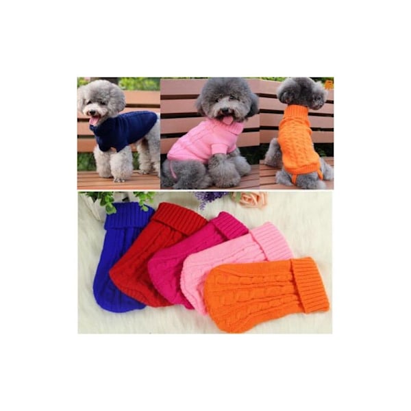 27x18x18cm varm kat vinter strik sweater £ kæledyr hund varm jumper trøje hvalpefrakke jakke