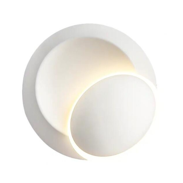 Moderne Minimalistisk Kreativ Justerbar LED Halvmåneformet Væglampe (Hvid Model, Varm Hvid 5W)