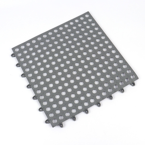 Antislip Splicing PVC-matta - 6-pack, grå