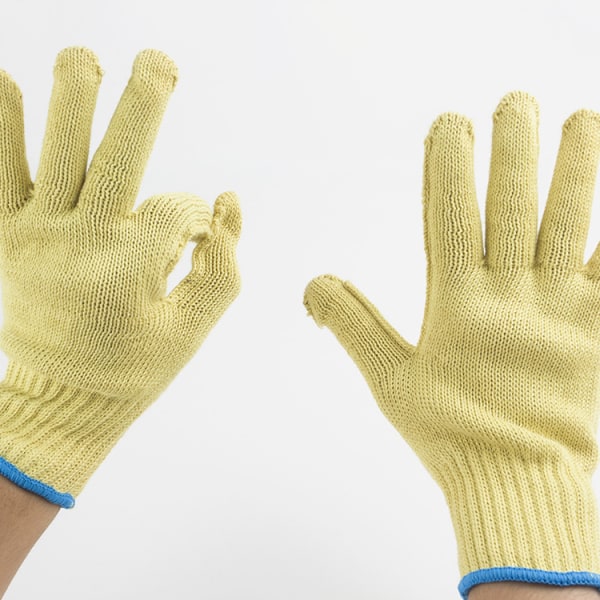 Snitresistente arbejdshandsker, 100% Kevlar-strikkede arbejdshandsker, Beskyt dine hænder mod ridser og snit i køkkenet, træskæring, tømrerarbejde og h