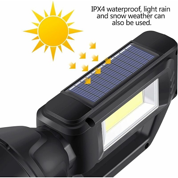 Svart golvfackla 889 Solar