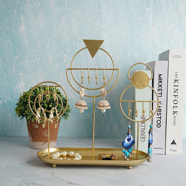 Kosmetik display rack metal smykker display rack smykker rekvisitter halskæde display rack smykker bakke
