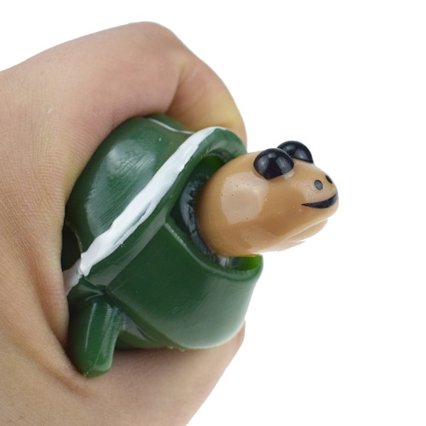 (Grön) Sköldpadda Squeeze Toys, Sköldpadda Huvud Leksaker Burst Stress Bollar, Stress Relief Leksaker Sköldpadda Dockor, Barn Vuxna Leksaker Festpresenter, Halloween Jul