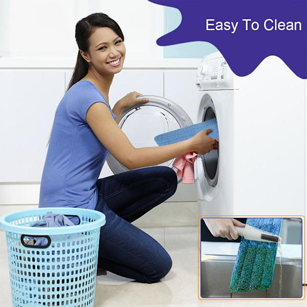 5 stk mopprengjøringsputer mikrofiber erstatning moppputer passer for alle spraymopper  avslør mopper vaskbare