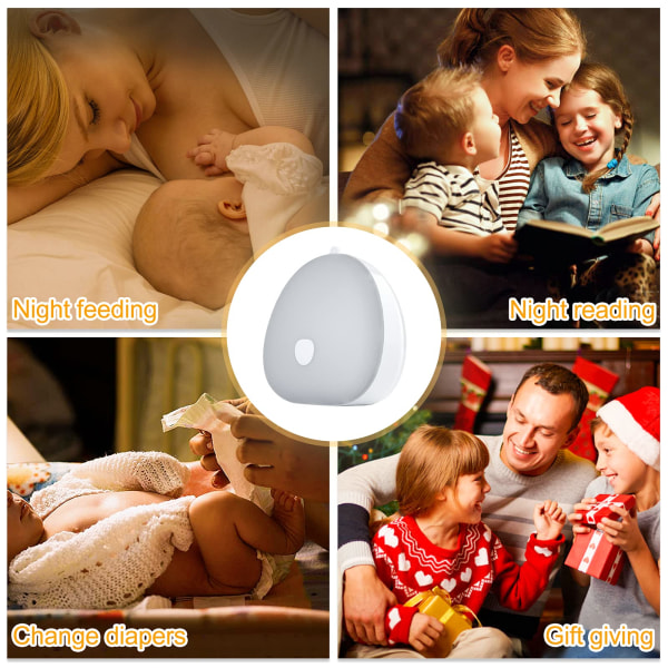 Night Light Kids LED, Baby kolmivärinen valo kosketuskytkimellä, Sui