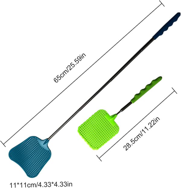 Fluefanger, Fluefanger, Fluefanger, Fluefanger, 4 stk. Teleskopisk Fluefanger Solid Fluefanger Plastik Fluefanger Køkkenhjælper