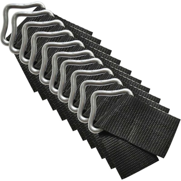 10-pack Trampolin Triangelspännen - Triangulära V-ringar för Trampolinreparation