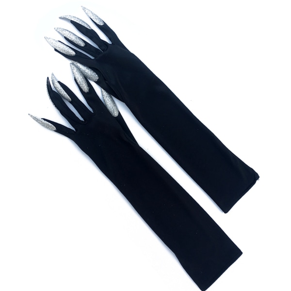 Halloween långa spök klogrifflar handskar klä upp handskar långa naglar cosplay semester roliga handskar