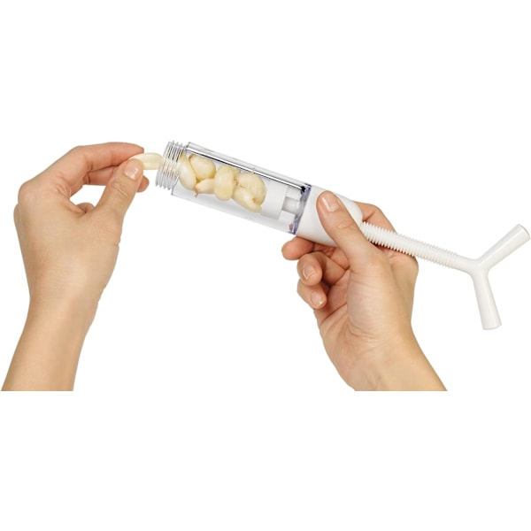 Plastisk vridd hvitløkspresse/hvitløksknuser, 20 x 4 cm