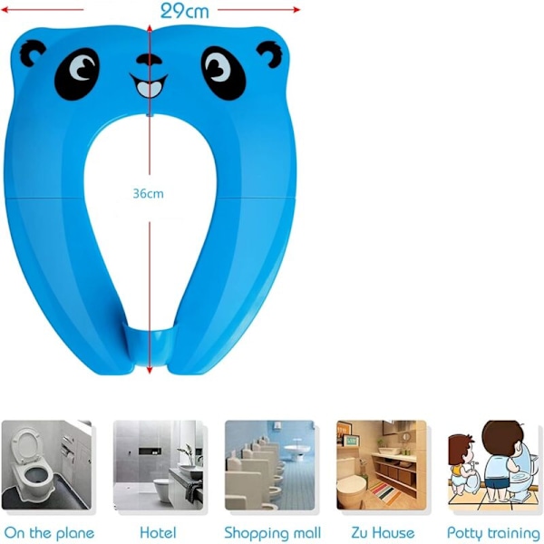 Baby Baby Foldbart Toilet Reduktionssæde Børn Wc Rejse Rejse Pottetræningssæde til Baby Baby