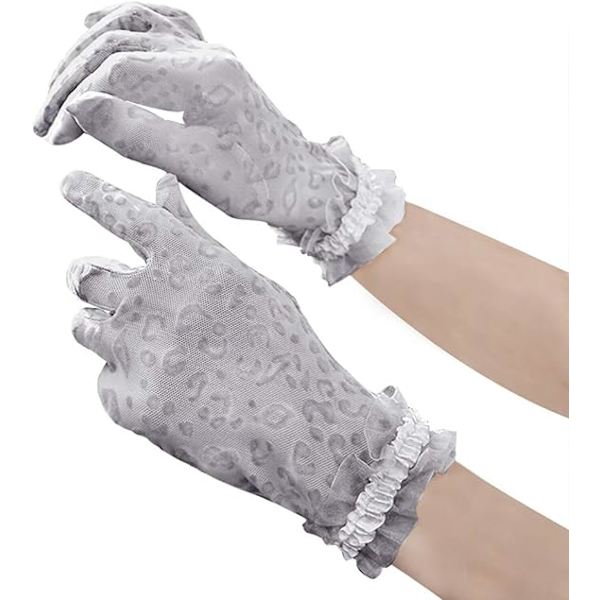 Grå - Damhandskar Spets Bröllopshandskar Sommar Solhandskar Körhandskar Eleganta Balhandskar Kvällshandskar