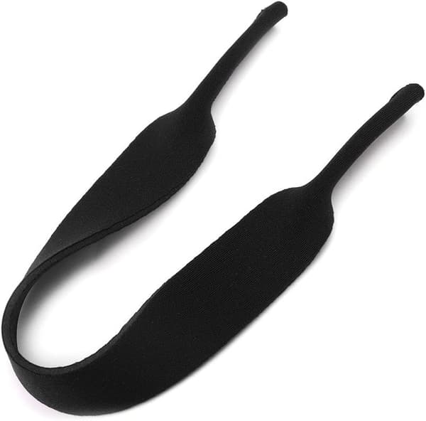 Sort Sport Stretch Neopren Brille Rem til Solbriller