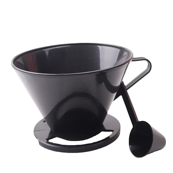 Kaffebryggare set ram konisk fläktformad droppfilter plast handbryggd kaffefilterkopp (set med 2)