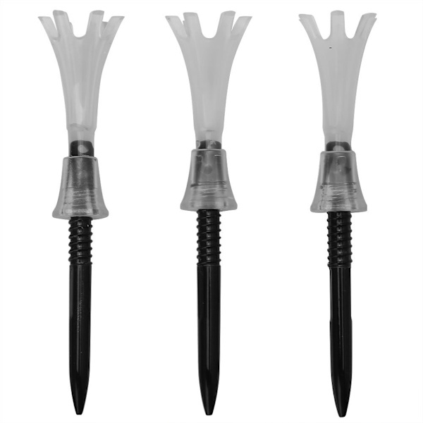 3-pack PP-plast justerbar golftee T204