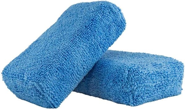 Premium mikrofiberapplikator, blå, 4-pack bilsvampar