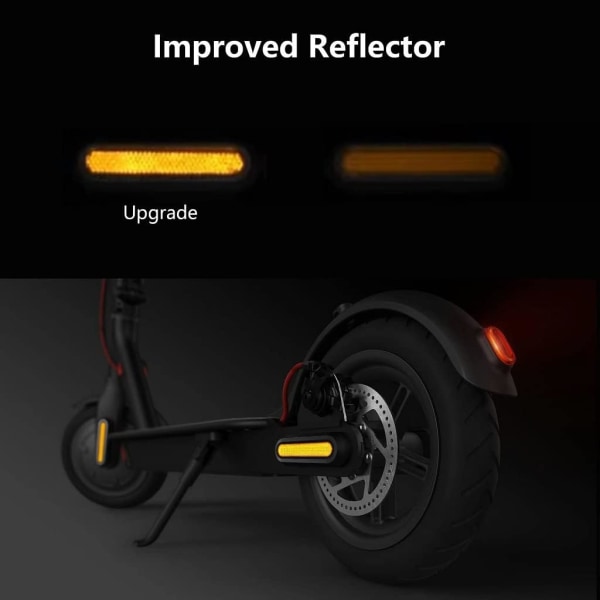 Natcoo Scooter Wheel Cover Reflector Strip for Xiaomi M365, Pro,