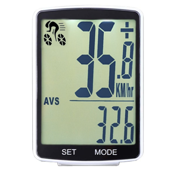 Linie cykel speedometer, cykelcomputer med LCD-display (let at læse), nem at bruge