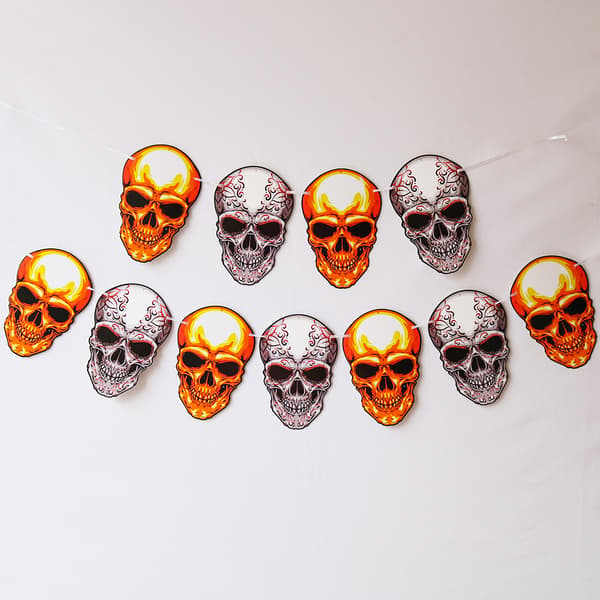 3 stk. Halloween pull flag dekoration kreativ hængende