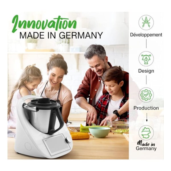 Munateline Thermomix TM5, TM6, TM31 - Munien keittotarvike Thermomix-keitinkoriin, konepesun kestävä - Premium-laatuinen munateline Dura-materiaalista