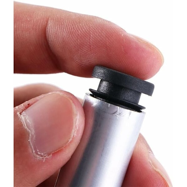 Sett med 10 16 mm runde lamellhetter, endestykker for runde rør, runde plaststolehetter, runde vingekapsler, perfekt beskyttelse for møbler og gulv
