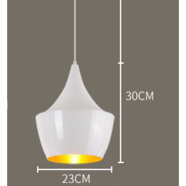 Enkel Retro Kreativ Musikkinstrument LED Lysekrone Gitarform (Hvit)