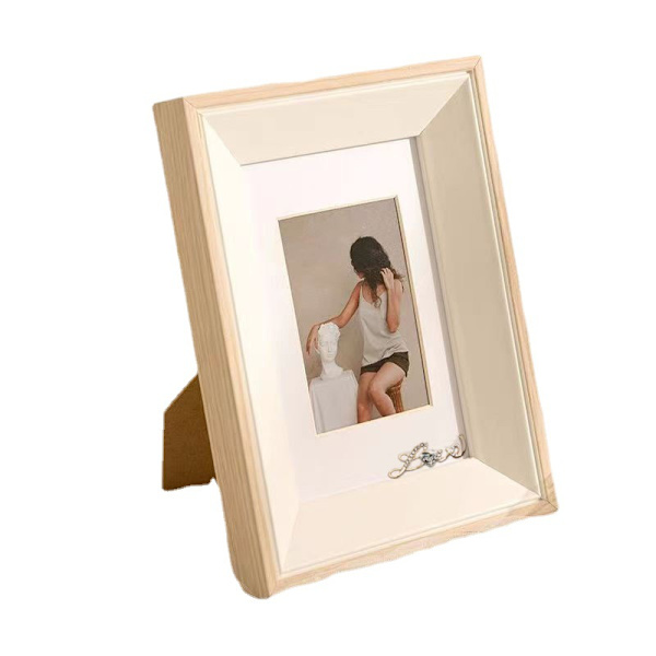 12 x 17 cm fotoramme Nordisk svingbord fotoramme 6 tommer minimalistisk træ fotoramme