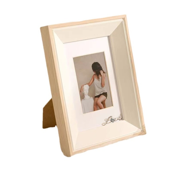 12 x 17 cm fotoramme Nordisk svingbord fotoramme 6 tommers minimalistisk tre fotoramme