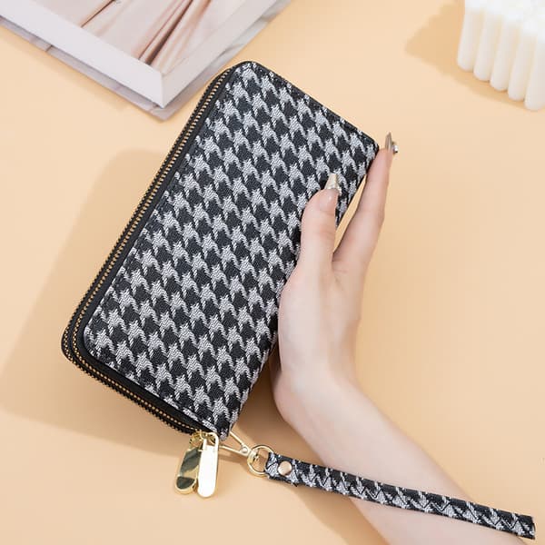 Armbåndspung i PU-læder - Damepung - Clutch - Feriegave - Sort
