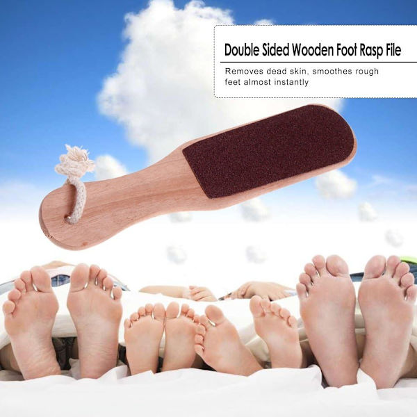 Dobbeltsidig fotrasp Manikyrfil Callus Remover Pedikyrverktøy