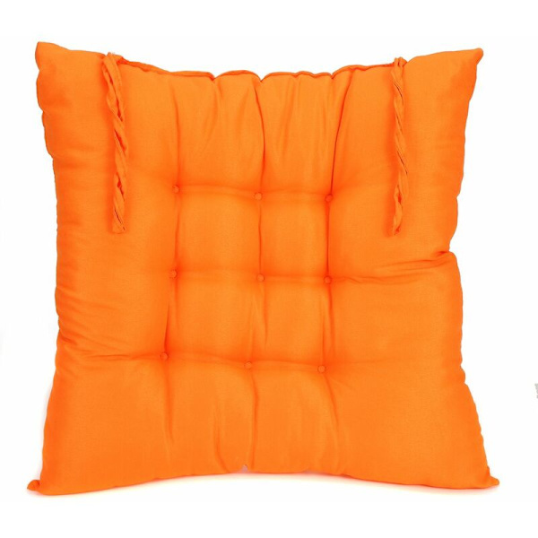 41 x 41 cm behagelig blød sædehynde til indendørs og udendørs brug orange