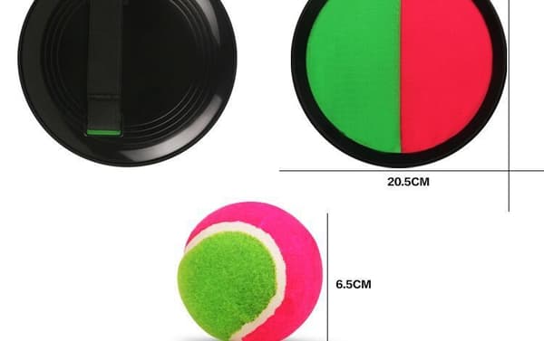 19cm medium sticky paddle racket, forældre-barn interaktive kaste- og sugebolde, børnelegetøj