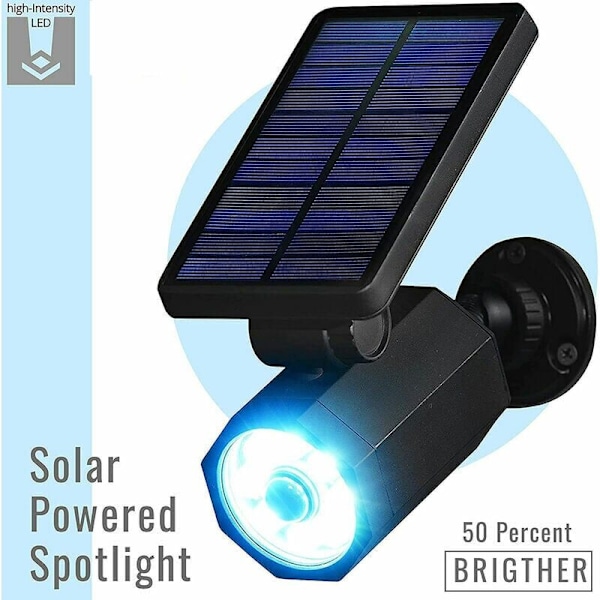 Bionic Spotlight Deluxe LED aurinkolamput SOLAR ENERVICE LIIKETUNNISTIMELLA 25 JALKA ulkokäyttöön vedenkestävä valaistus ulkotiloihin (musta) koko
