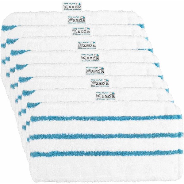 Pakke med 8 klude til Black and Decker dampmoppe til Black Decker FSM1630, FSM1616, FSMH13E5, FSM1321, FSM1605, FSMH13151SM